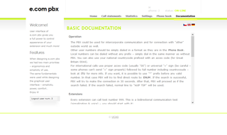 e.com pbx documentation