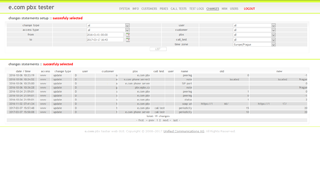 e.com pbx tester changes