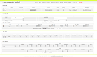 e.com peering switch users